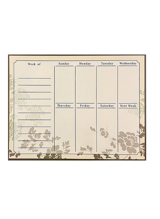 Magnetic Erasable Planner Set - Monthly/Weekly Calendar, To do List, Reminders, doodles, Reusable Fridge Magnet for Home/Kitchen, Message Board, Note Pad, 2 Erasable Pens Included - Image 1